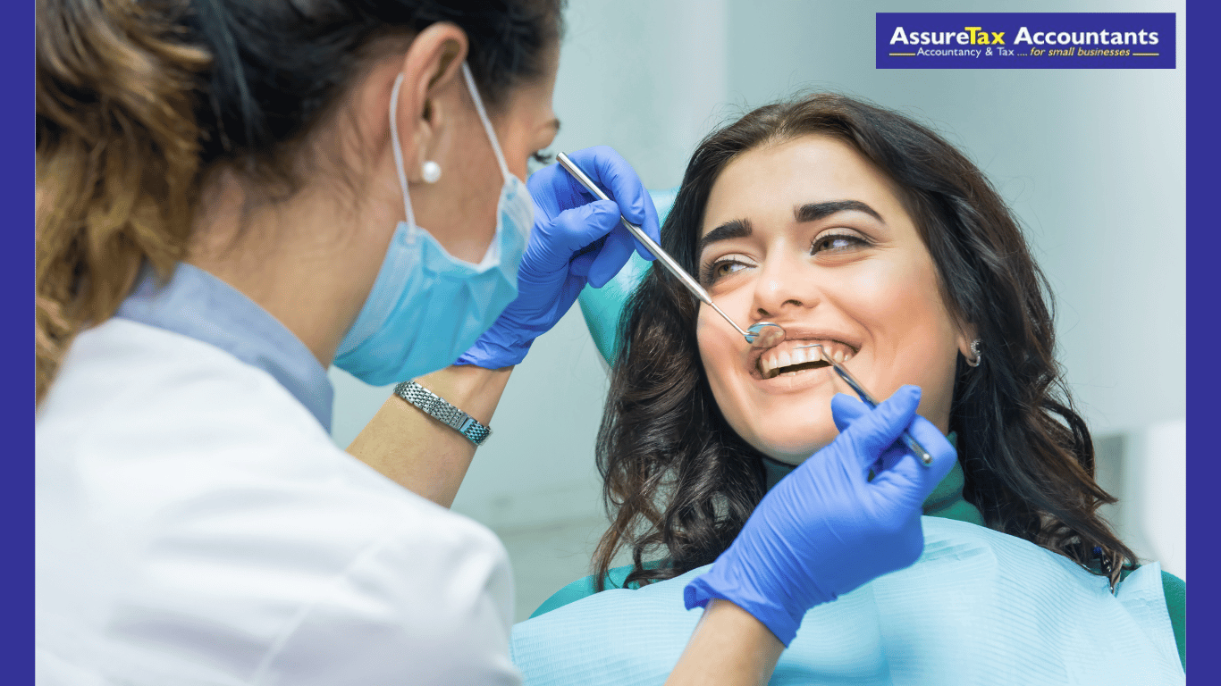 Dental practice cash flow and finances Dental practice cash flow and finances with patient in the chair having work done